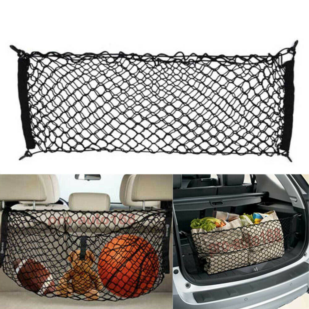 Car Accessories Rear Cargo Organizer Storage Elastic String Net Pocket Trunk SUV